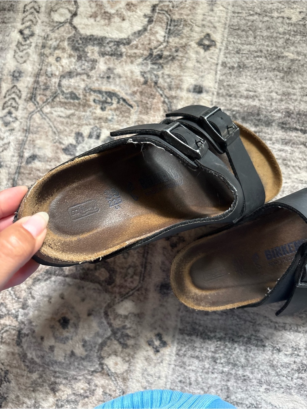Birkenstock Arizona sandals size 35 in black leather - Picture 4 of 9